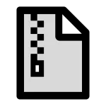 File Zip SVG Icon